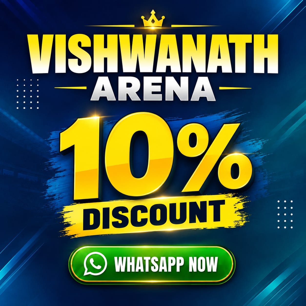 Vishwanath Arena cricket banner